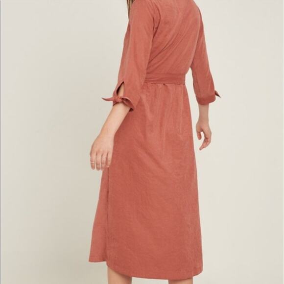 Hayden Women Size Medium V-Neck Shift Dress Button Prairie Cottagecore Boho - Picture 2 of 14